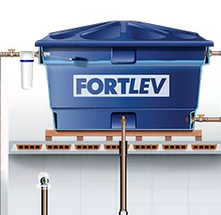 torneira de boia haste abs fortlev ilustracao