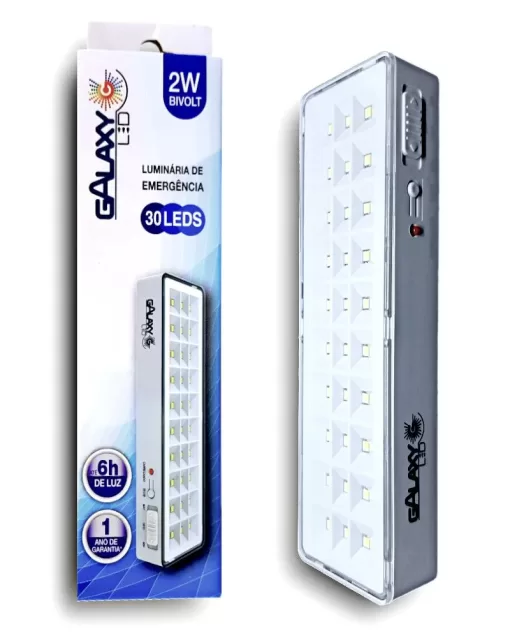 LUMINARIA EMERGENCIA GALAXY 30 LEDS SMD BIV