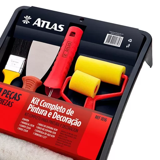 KIT DE PINTURA COMPLETO 7 PCS COD. 1016 ATLAS