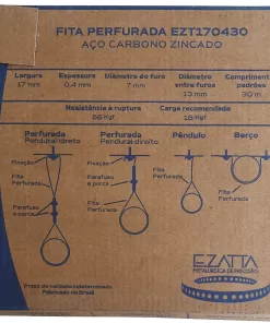 Fita Perfurada 17mm x 30 metros 8 Fitaperfurada ezatta