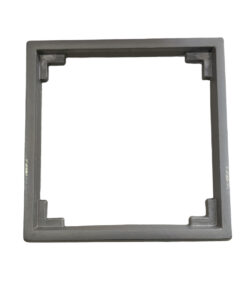 Grelha Com Caixilho Aluminio Polido 15x15 Cj 15x15p Lg 8 Grelha Com Caixilho De Alumínio Polido 15x15cm Lgmais