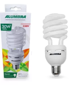 LAMPADA FLUORESCENTE COMPACTA 4U 30W 220V – LUZ BRANCA ALUMBRA