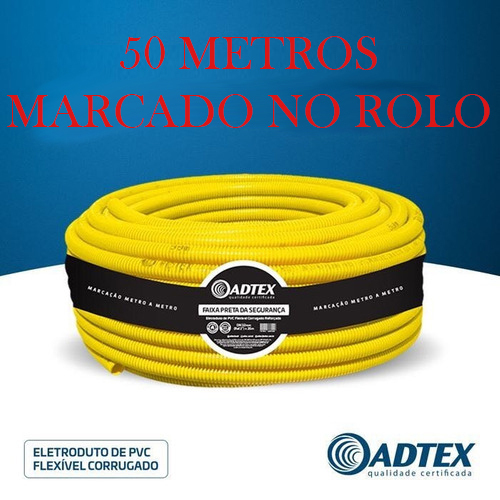 CONDUITE 32MM (1'') AMARELO 25MTS ADTEX - IPÊ Telhas