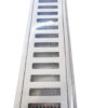 Grelha 10x100 Ralo Linear Com Caixilho Alumínio Escovado Pedestre Lg 5 grelha-10x100-ralo-linear-aluminio-escovado-lg