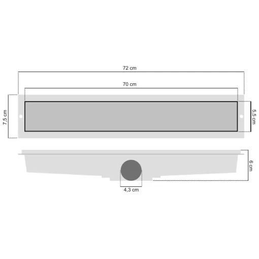 O Ralo Linear Inox 5x70 RLO570INOXFLAT da LG se destaca como uma solução versátil para a drenagem eficiente em uma variedade de ambientes.