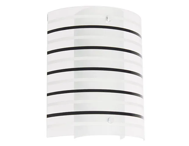 Arandela Listras Branca e Preta 1 Lâmpada Ar6718/P Kin Light