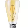 LAMPADA FILAMENTO DE LED BULBO ST64 4W AMBAR 2200K BIVOLT COD. 5040 GALAXY