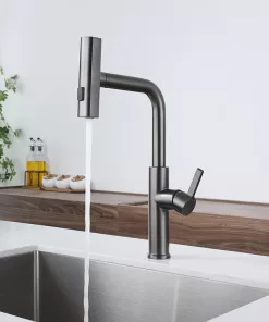 Torneira Gourmet Monocomando Rotação Torneira Misturador de cozinha e chuveirinho Ipê Collection